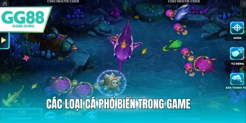 Các loại cá vàng trong game